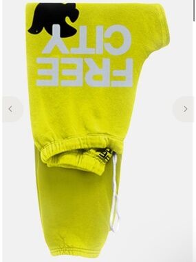 FREE CITY FREECITY Classic Best-Selling Neon Jogger Sweatpants Sz S NEW $168!!